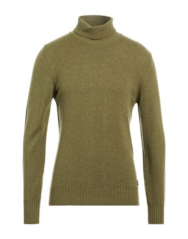 40weft Man Turtleneck Military Green Size M Wool, Polyamide
