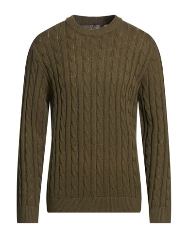 Jack & Jones Man Sweater Military Green Size Xl Acrylic, Cotton