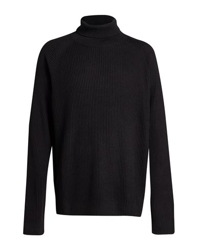 Jack & Jones Man Turtleneck Black Size Xxl Acrylic, Cotton