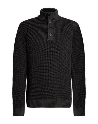 Jack & Jones Man Sweater Charcoal Size Xxl Acrylic, Cotton In Gray