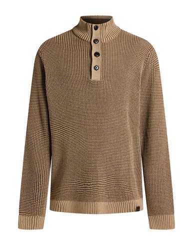 Jack & Jones Man Sweater Light Brown Size Xxl Acrylic, Cotton In Sand