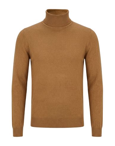 Markup Man Turtleneck Camel Size S Acrylic, Polyester, Polyamide In Beige