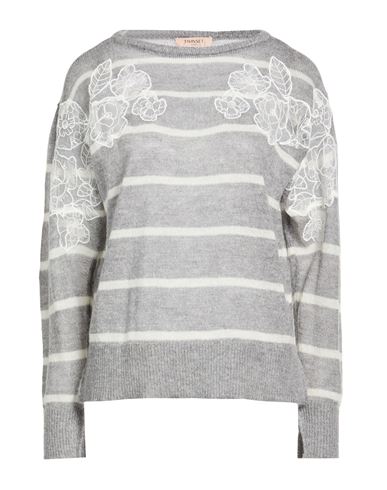 TWINSET Pullover Damen Grau L Damen