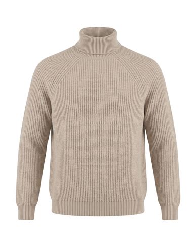 Alpha Studio Man Turtleneck Sand Size 42 Wool, Cashmere