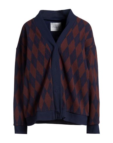 Souvenir Woman Cardigan Midnight Blue Size S Polyester, Cotton, Elastane