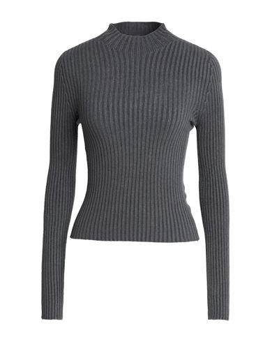 Berna Woman Turtleneck Grey Size M Viscose, Polyester, Polyamide In Gray