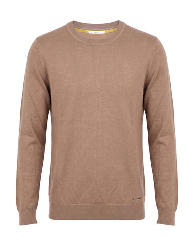 Gaudì Man Sweater Light Brown Size L Viscose, Polyimide In Beige
