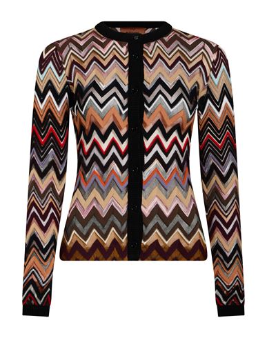 Missoni Woman Cardigan Black Size 4 Wool, Viscose