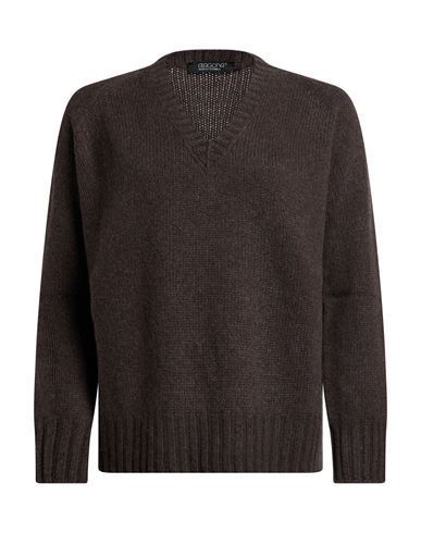 Aragona Woman Sweater Chocolate Brown Size 2 Cashmere