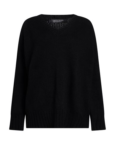Aragona Woman Sweater Black Size 8 Cashmere