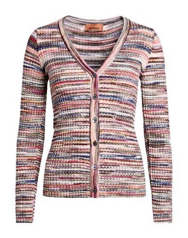 Missoni Woman Cardigan Pink Size 4 Viscose, Wool
