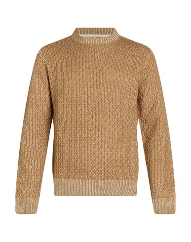 Seinse Man Sweater Mustard Size S Acrylic, Merino Wool In Yellow