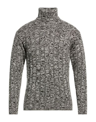 Lardini Man Turtleneck Black Size M Wool