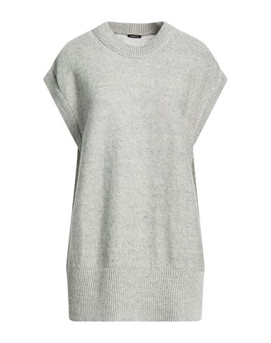 Aspesi Woman Sweater Grey Size 8 Linen In Gray