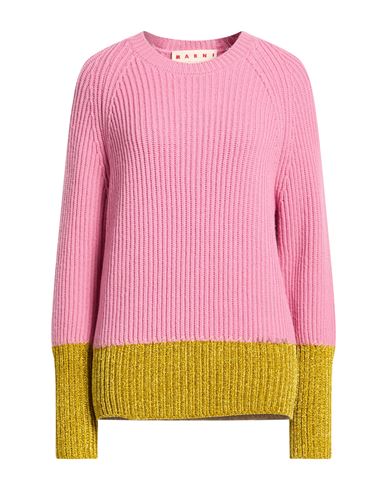 Marni Woman Sweater Antique Rose Size 4 Virgin Wool In Pink