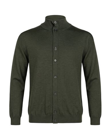 Masq Man Cardigan Green Size 46 Merino Wool