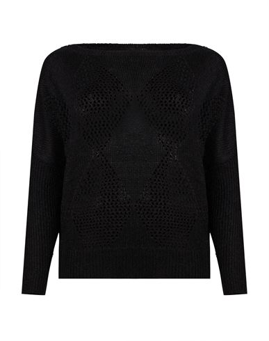 Dixie Woman Sweater Black Size M Acrylic, Polyamide, Mohair Wool, Wool