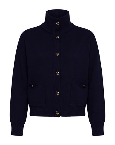 Icona By Kaos Woman Cardigan Midnight Blue Size Xs Viscose, Polyamide, Wool, Cashmere