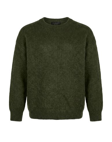 Icona By Kaos Woman Sweater Military Green Size Xs Mohair Wool, Polyamide, Elastane
