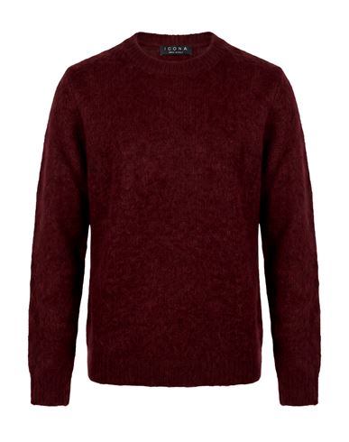 Icona By Kaos Woman Sweater Brick Size Xs Mohair Wool, Polyamide, Elastane In Red