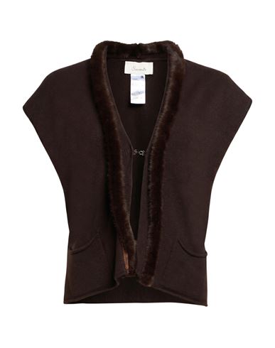 Souvenir Woman Cardigan Brown Size M Viscose, Polyester, Polyamide