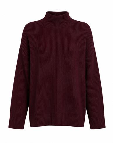 Kaos Jeans Woman Turtleneck Burgundy Size Xs Acrylic, Wool, Viscose, Alpaca Wool In Red
