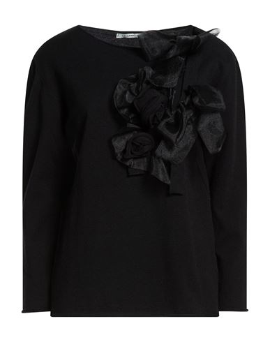 Le Streghe Woman Sweater Black Size Onesize Viscose, Polyester, Polyamide