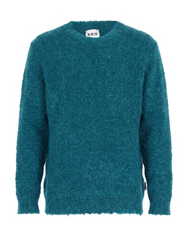 Berna Man Sweater Deep Teal Size Xxl Wool, Mohair Wool, Acrylic, Polyester In Green