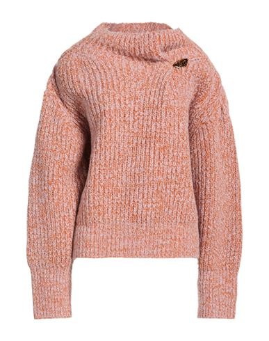 Dries Van Noten Woman Turtleneck Orange Size Xs Wool, Alpaca Wool, Polyamide
