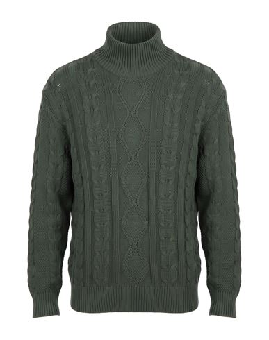 Selected Man Turtleneck Deep Teal Size Xl Cotton In Green