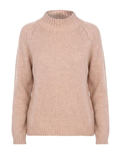Rosso35 Woman Turtleneck Pink Size 6 Alpaca Wool, Polyester, Polyamide, Virgin Wool