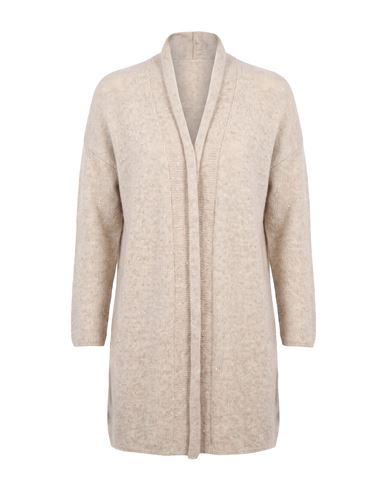 Amina Rubinacci Woman Cardigan Beige Size 10 Nylon, Mohair Wool, Merino Wool, Elastane