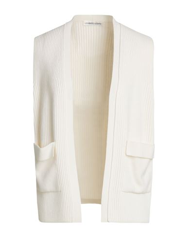 Lamberto Losani Woman Cardigan Ivory Size 4 Cashmere In White