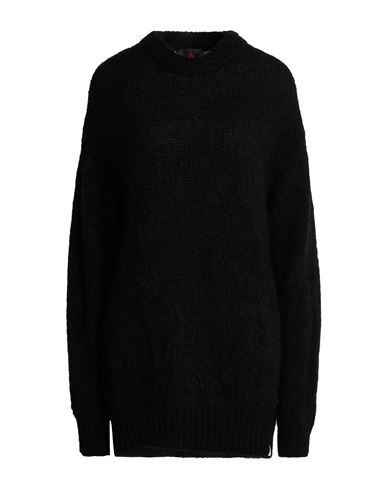 Peuterey Woman Sweater Black Size S Mohair Wool, Polyamide, Elastane In Multi
