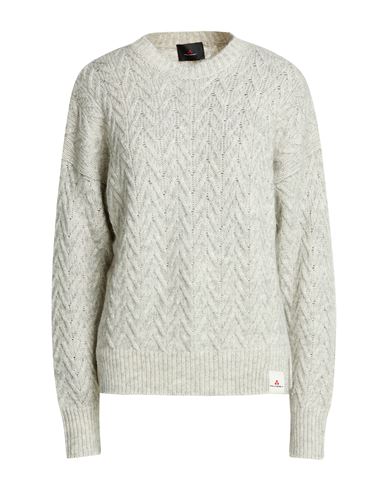 Peuterey Woman Sweater Light Grey Size L Cotton, Polyamide, Acrylic, Alpaca Wool