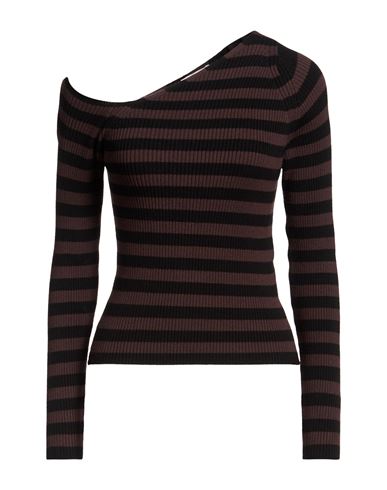 Motel Woman Sweater Dark Brown Size Onesize Viscose, Polyester