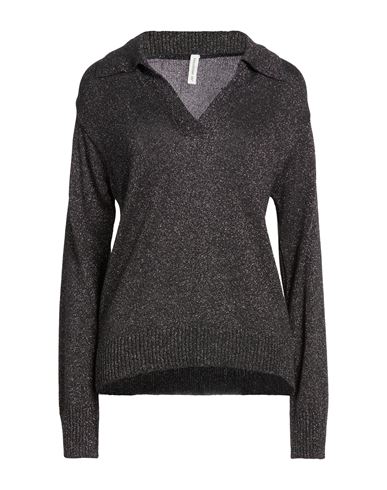 Tensione In Woman Sweater Charcoal Size Onesize Viscose, Metal Fiber In Gray
