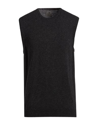 Bl'ker Man Sweater Charcoal Size S Wool, Cashmere In Grey