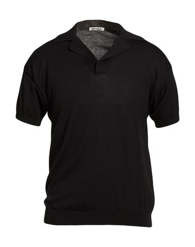 Roda Man Polo Shirt Black Size M Cotton