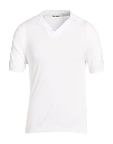 Roda Man Polo Shirt White Size S Cotton