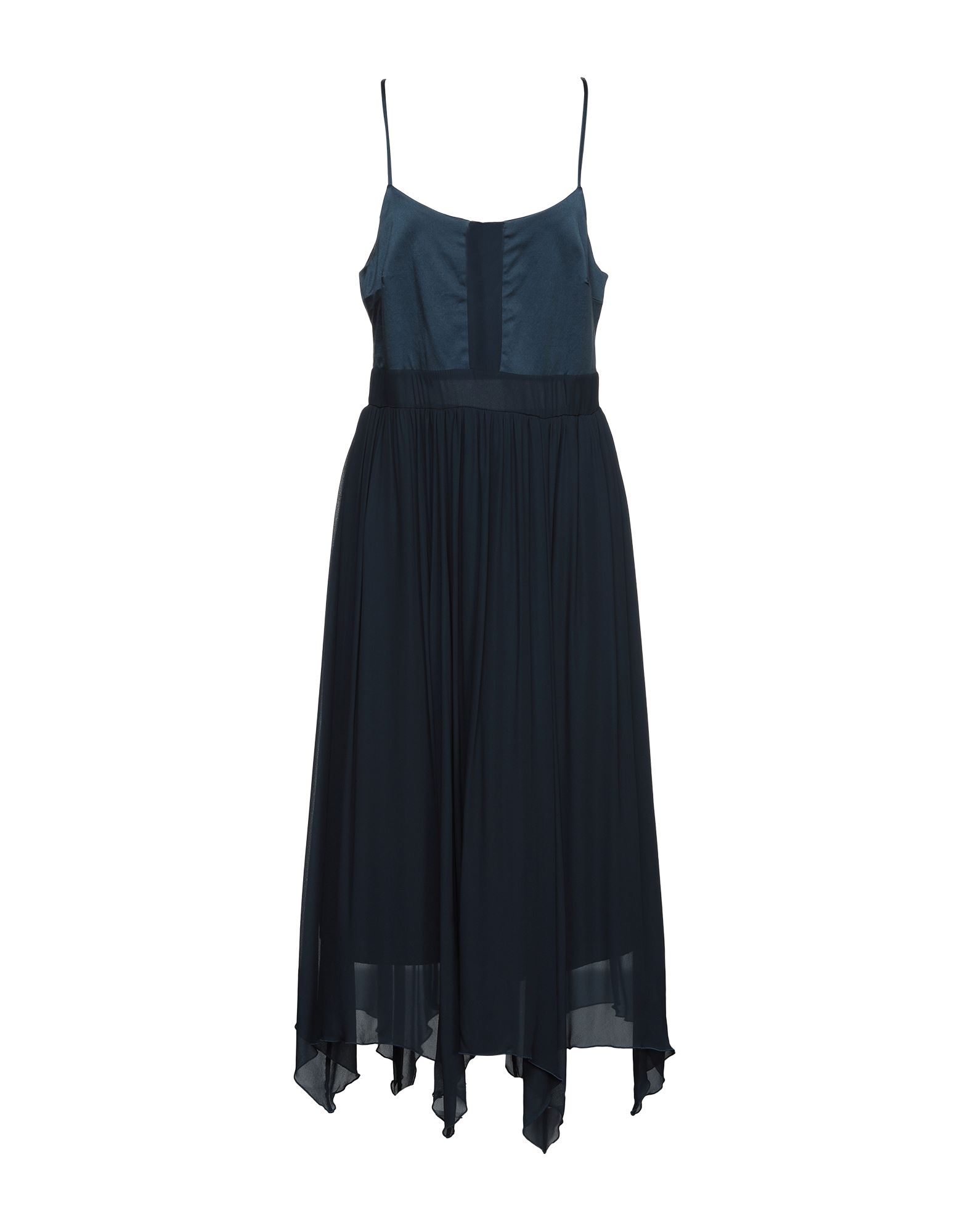 Semicouture Midi Dresses In Slate Blue