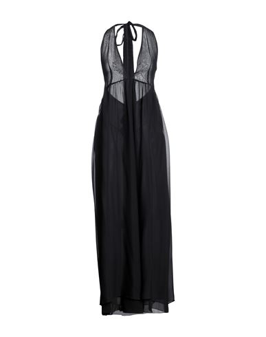 Rame Woman Maxi Dress Black Size 1 Acetate, Silk, Polyester