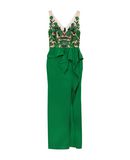MARCHESA NOTTE Damen Langes Kleid Farbe Gr�n Gr��e 6