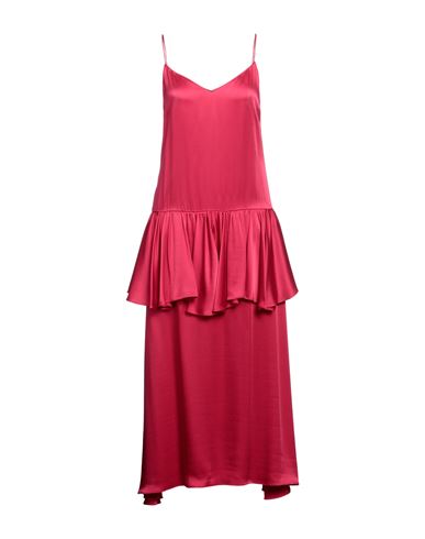 Stella Mccartney Woman Maxi Dress Garnet Size 6-8 Acetate, Viscose In Red