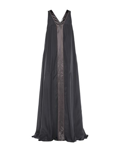 Длинное платье BRUNELLO CUCINELLI цвет стальной серый