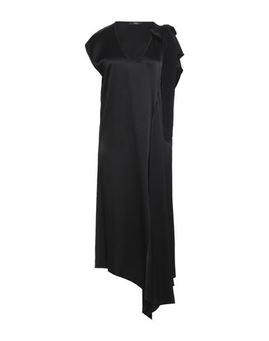 Seventy Sergio Tegon Woman Midi Dress Black Size 6 Viscose, Wool