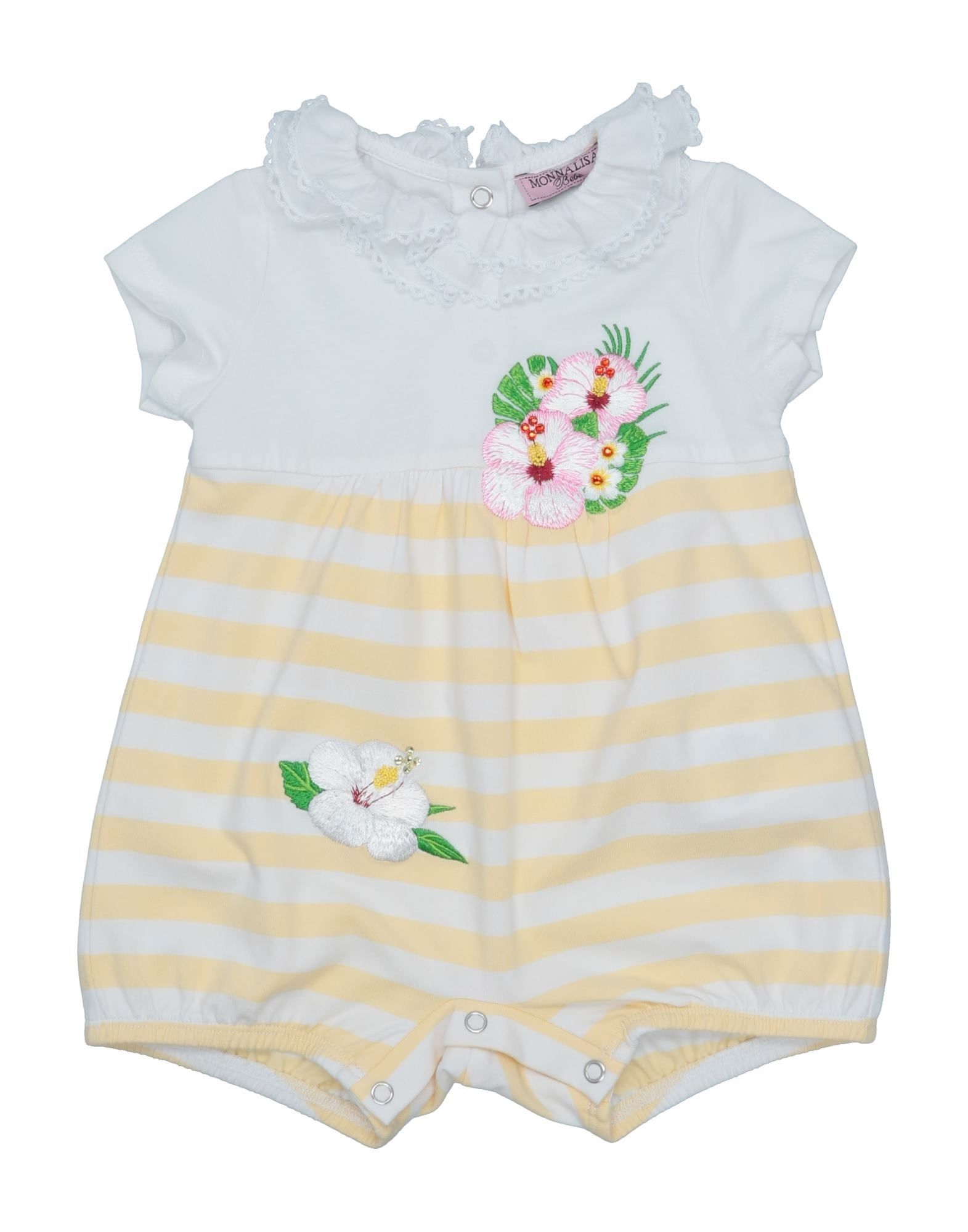 Monnalisa Babies' One-pieces In Yellow
