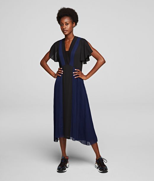 Image of Pleated Maxi Dress