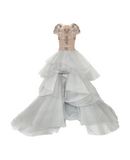 MARCHESA Damen Kurzes Kleid Farbe Hellgrau Gr��e 3