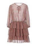 HAPPY25 Damen Kurzes Kleid Farbe Braun Gr��e 5